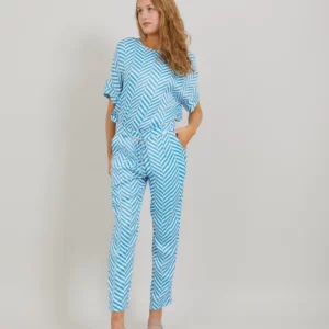 Pants in heringbone print - Stella fit