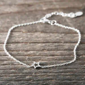 Armband Silver Liten konturstjärna