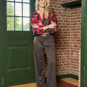 BCMIO blouse Red Flower