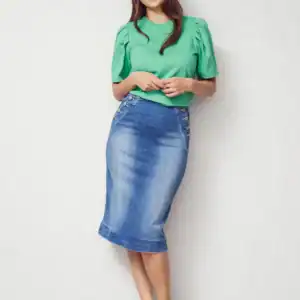 Como highwaist skirt - Blå, 42