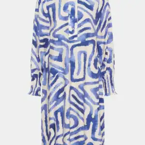 Ane Printed Dress - Blå, M