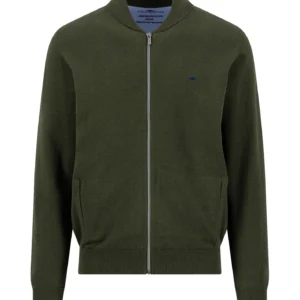 Fynch Hatton Cardigan - Mörkgrön, 3Xl